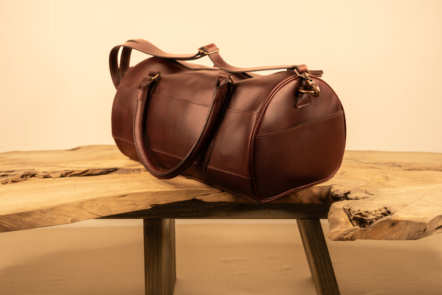 Leather Gym Bag